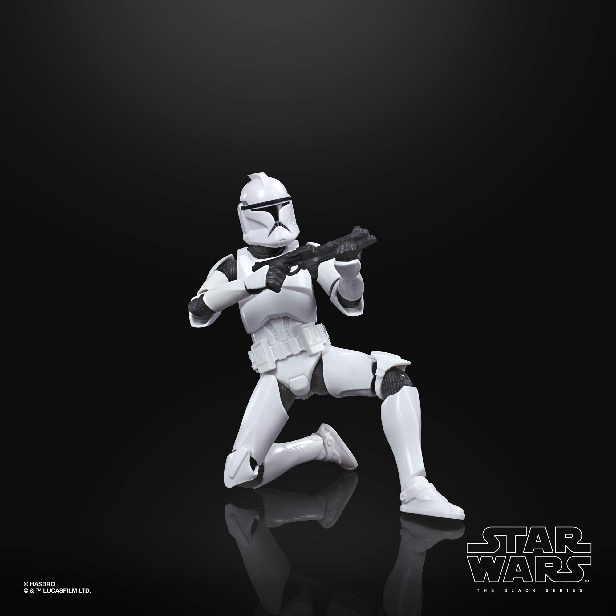 Star Wars The Black Series Phase I Clone Trooper Toy 6-Inch Scale The Clone Wars Collectible Action Figure, Kids Ages 4 and Up,E9367 (7571543818478)